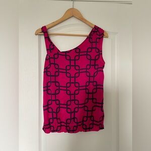 Banana Republic Pink Asymmetrical Sleeveless Tank Top